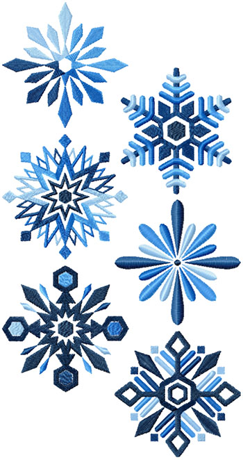 Shades of Winter Snowflake Set