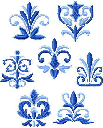 Blue Ornament Set