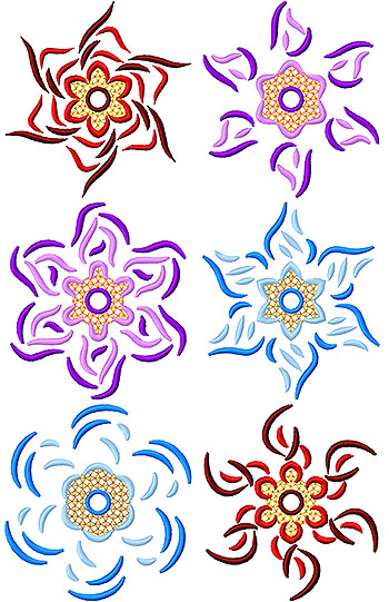 Spiral Flower Set