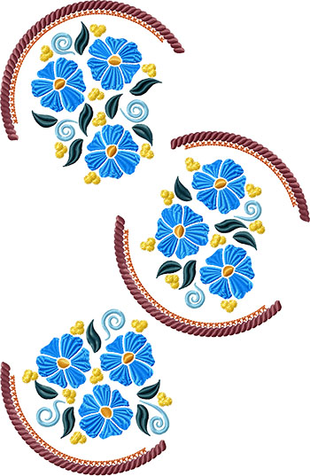 Spring Flower Motif Set