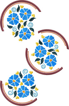 Spring Flower Motif Set