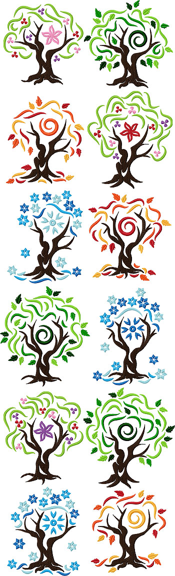 Four Seasons Tree Set