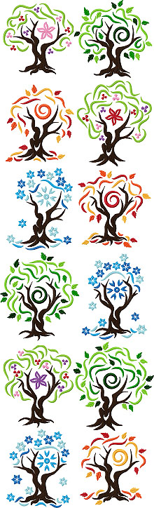 Four Seasons Tree Set