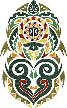 Hawaiian Tribal Style Motif