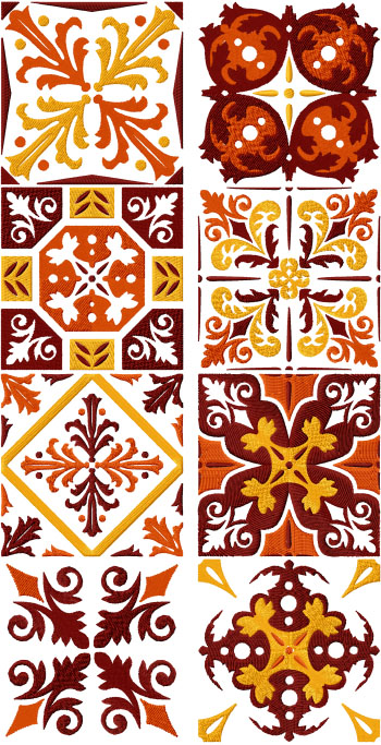 Red Tile Set