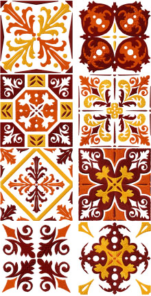 Red Tile Set