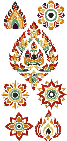 Thai Style Motif Set