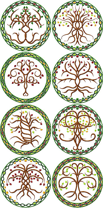 Celtic Tree of Life Motif Set