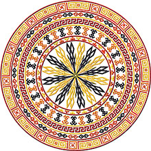 Mayan Circle Ornament
