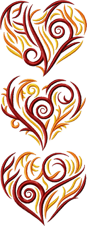 Flaming Heart Set