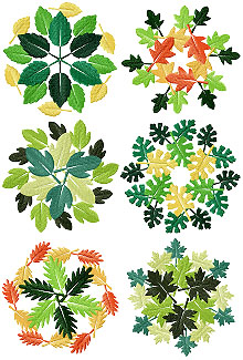 Round Leaf Motif Set