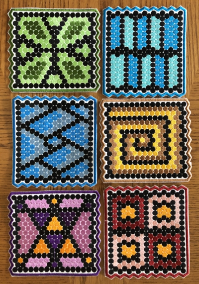 Mosaic Coasters In-the-Hoop (ITH)