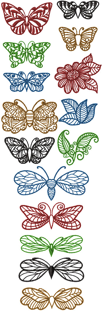 One-Color Insect Set