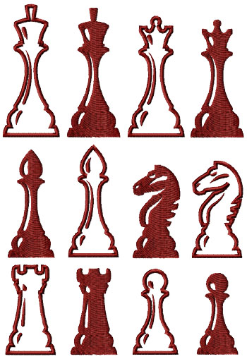 One-Color Chess Set