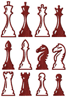 One-Color Chess Set