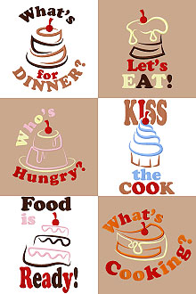 Kitchen Slogan Set