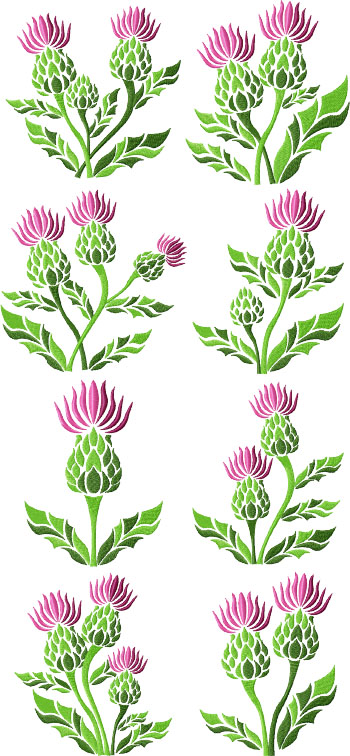 Scottish Thistle Set