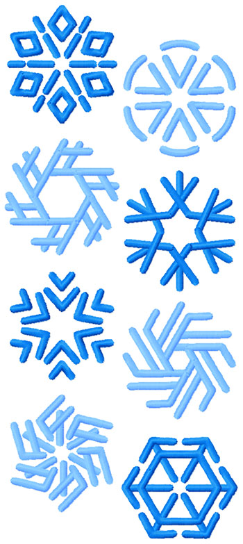 Small Snowflake Set