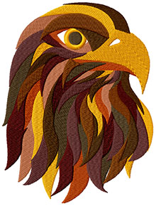 Hawk Head Machine Embroidery Designs