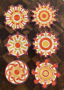 Sun Coasters In-the-Hoop (ITH)
