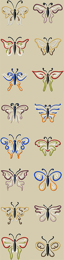 Butterfly Doodles Set