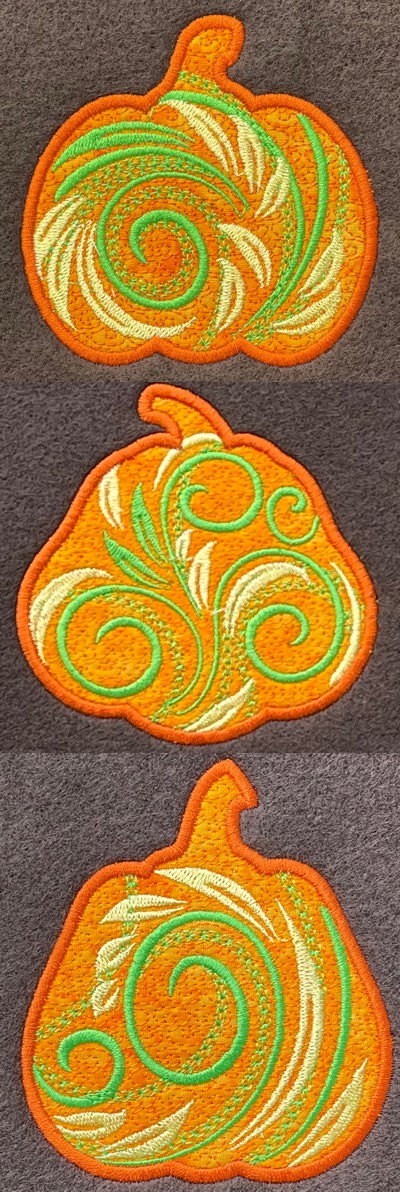 Pumpkin Applique Set