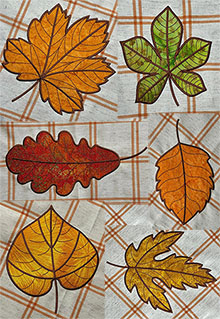 Fall Leaves Applique Set