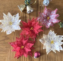 3D Organza Poinsettia