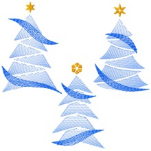 Christmas Tree Set Machine Embroidery Designs