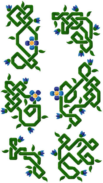 Celtic Knotwork Vine Set