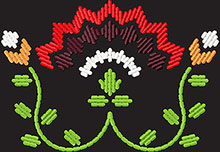 Southwestern Flower Motif