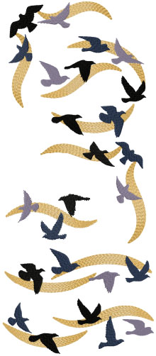 Flying Bird Border Set