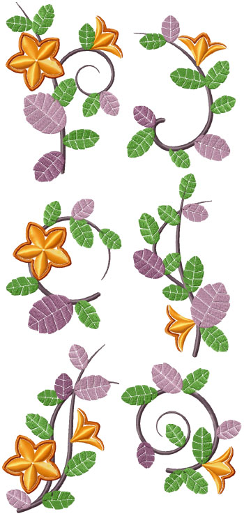 Flowers and Vines Set