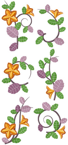 Flowers and Vines Set