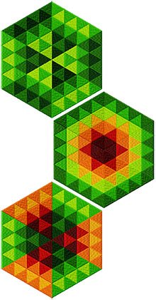 Hexagon Motif Set Machine Embroidery Design