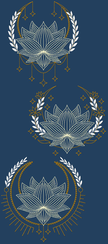 Crescent Lotus Set