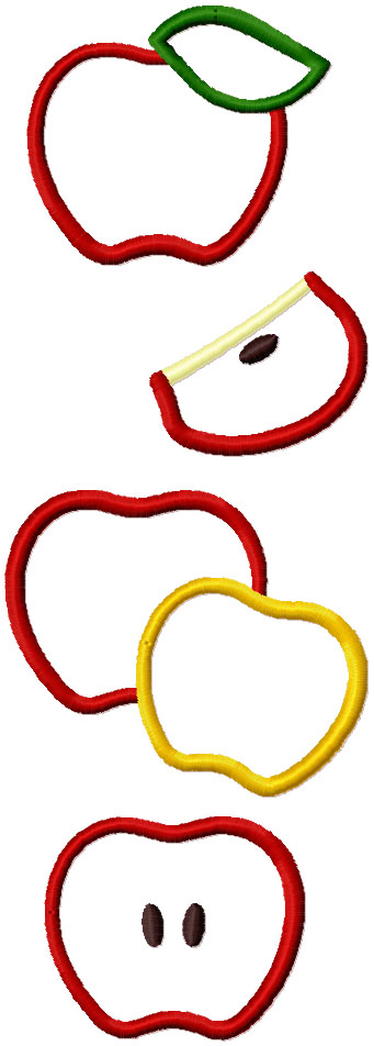 Apple Applique Set