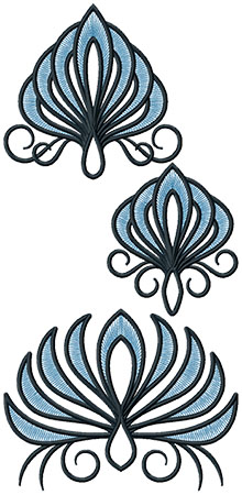 Flower Motif Set Machine Embroidery Design