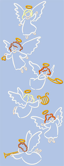 Singing Angel Set Machine Embroidery Design