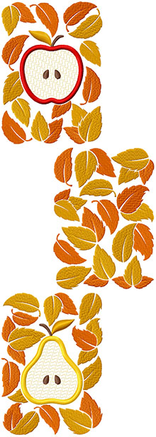 Fall Harvest Applique Set Machine Embroidery Design