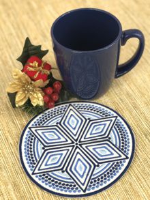 Snowflake Mug Rug In-the-Hoop (ITH) Machine Embroidery Design