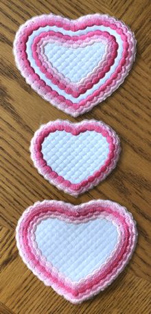 Valentine Heart Coasters In-the-Hoop (ITH)