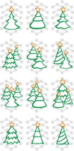 Christmas Tree Set III