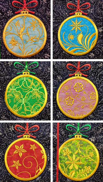 Applique Christmas Balls