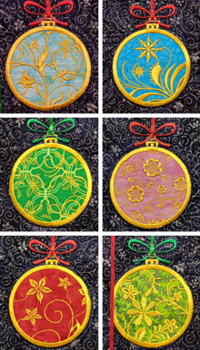 Applique Christmas Balls