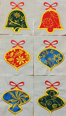 Applique Christmas Ornaments