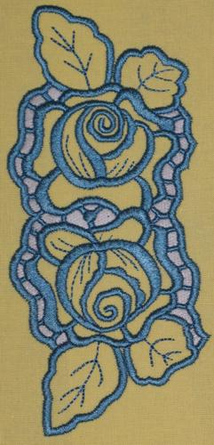 Cutwork Rose Border II image 4