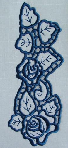 Cutwork Rose Border II image 4