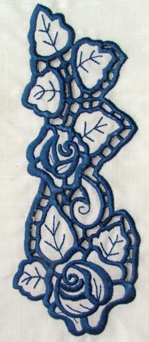 Cutwork Rose Border II image 5