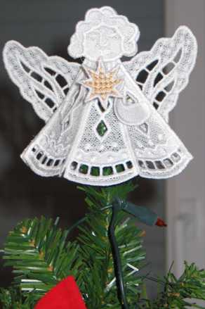 ITH Angel Tree Topper  A Stitch in Time Embroidery Designs